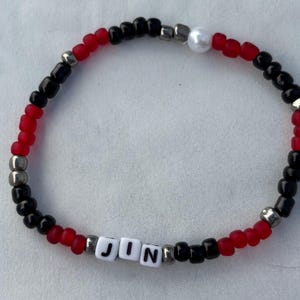 BTS JIN Glass Bead Bracelet