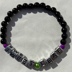 Black Sabbath            “SWEET LEAF” Glass Bead Bracelet