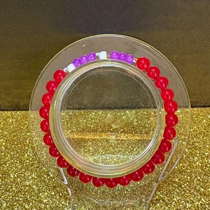 Inspired “BTS” Morse Code Glass Bead Bracelet