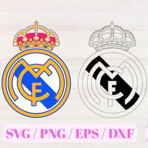 Real Madrid Logo SVG / PNG - Real Madrid Clipart - Real Madrid Sublimation - Instant Download - Cricut Design