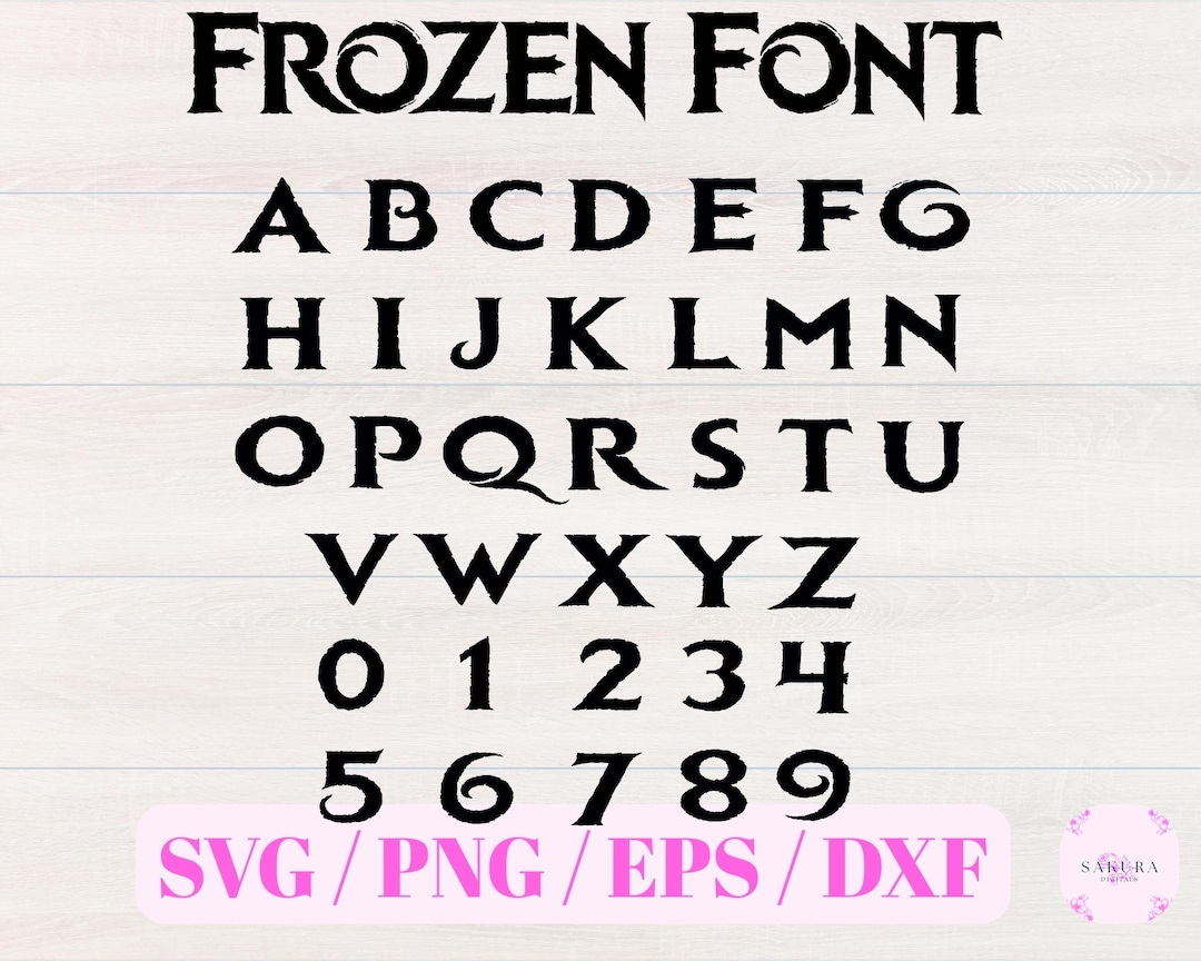 Frozen Alphabet Svg - Frozen Font - Frozen Font Svg - Alphabet Svg ...
