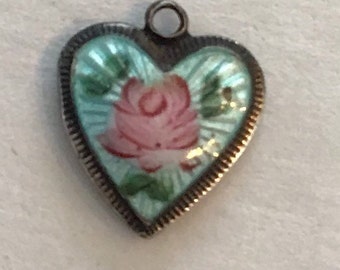 Charme Vintage HMK ST. IVES - Argent 925, émail, 1.2g - Occasion Bon état