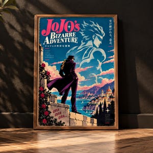 Jojo Bizarre Adventure Manga Poster - Etsy