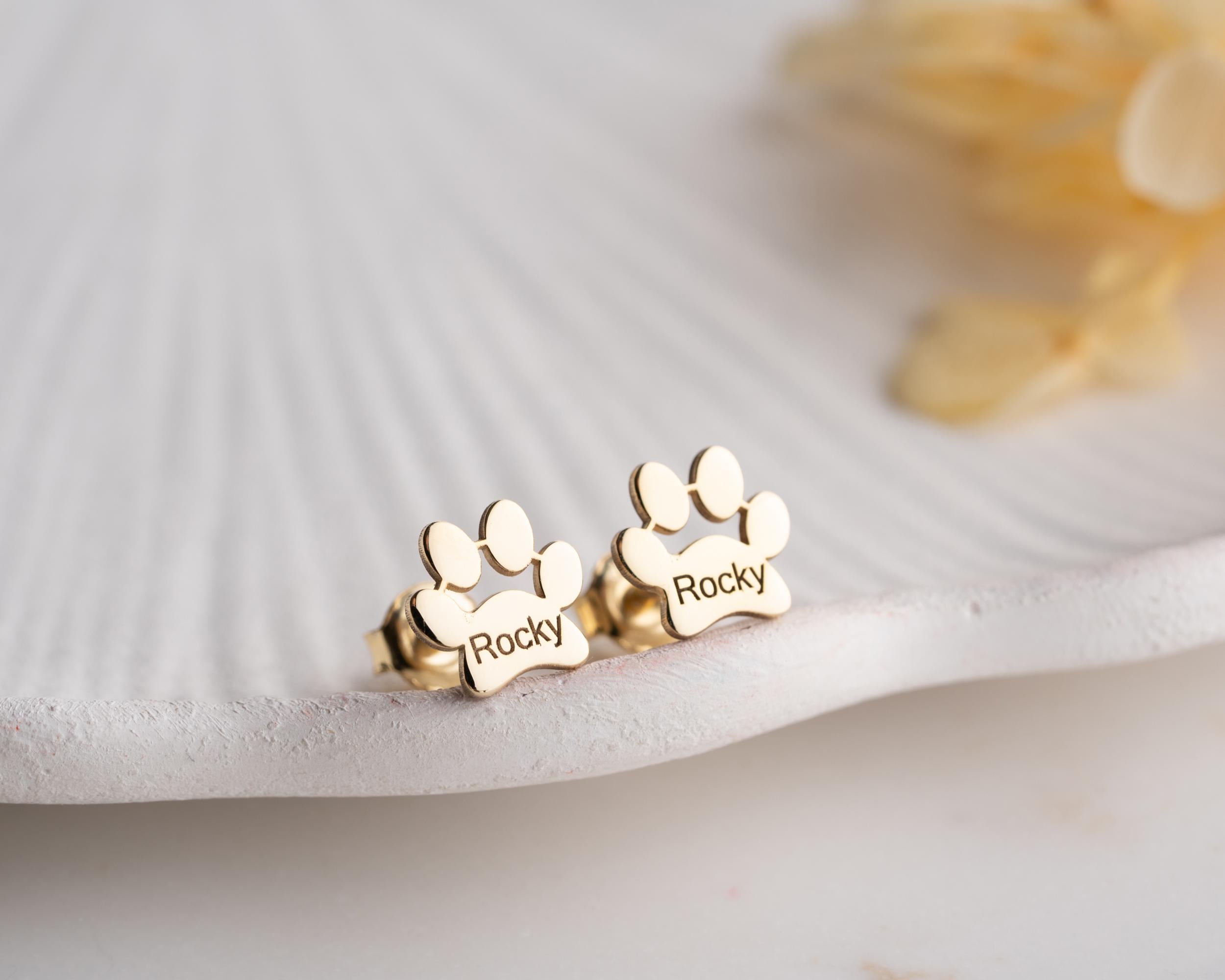9ct Gold Paw Prints UK