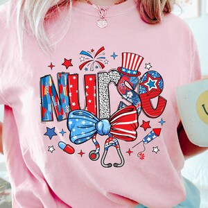 Nurse 4th Of July T-Shirt, Patriotic Nurse Shirt, American Flag, Nurse Gift, American Nurse Shirt, Nurse Life Shirt, Memorial Day Gift Shirt