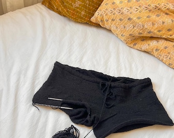 Knitting Pattern Mini Shorts – Lounge Wear, Summer Knitwear (Digital Download)