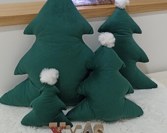 Soft Christmas Tree Pillow – Festive Decor for Sofa, Bed & Cozy Winter Interiors