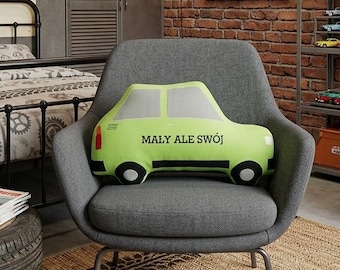 Personalised Classic Car Cushion, Gift for Car Lover, Driving Test Present, Birthday Gift for Him, Dad Grandad Keepsake, Retro Plush Pillow