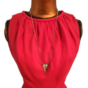 Vintage 1970s COCO California Hot Pink Chiffon A-Line Dress Sz 6 Full Skirt EUC!
