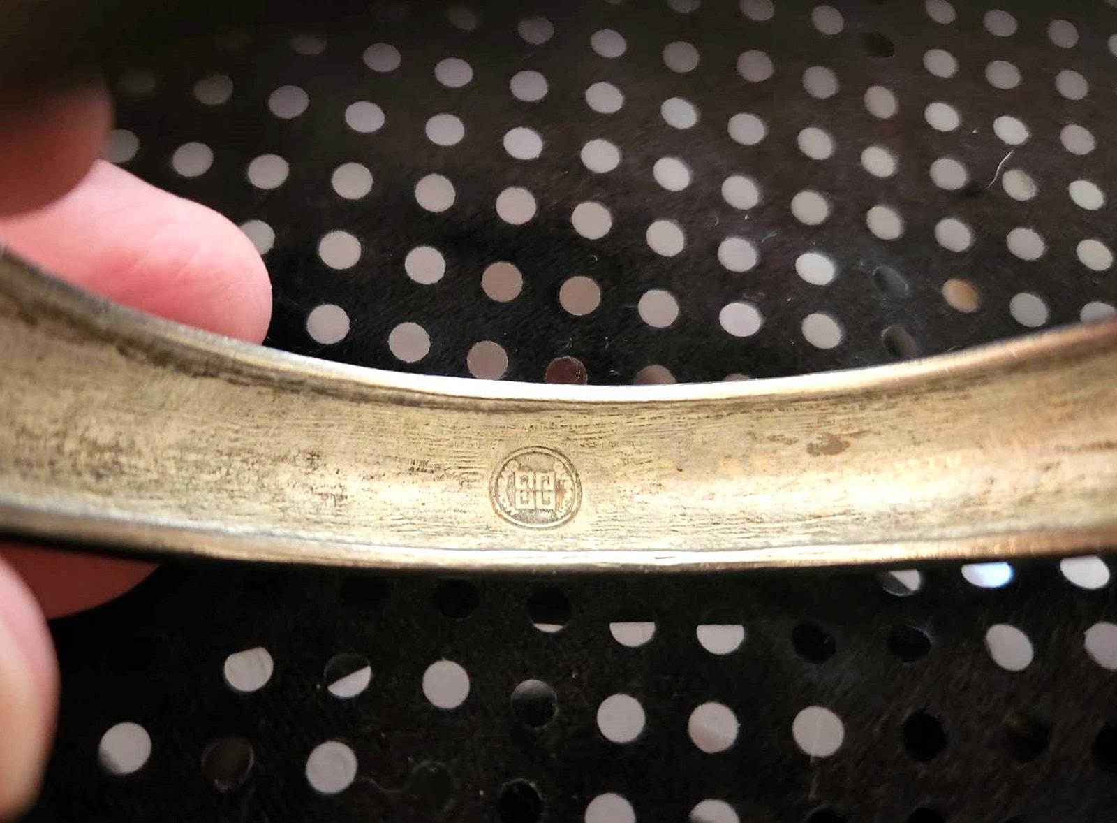 Vintage GIVENCHY Heavy .5 Wide Silver-plated Bangle Bracelet