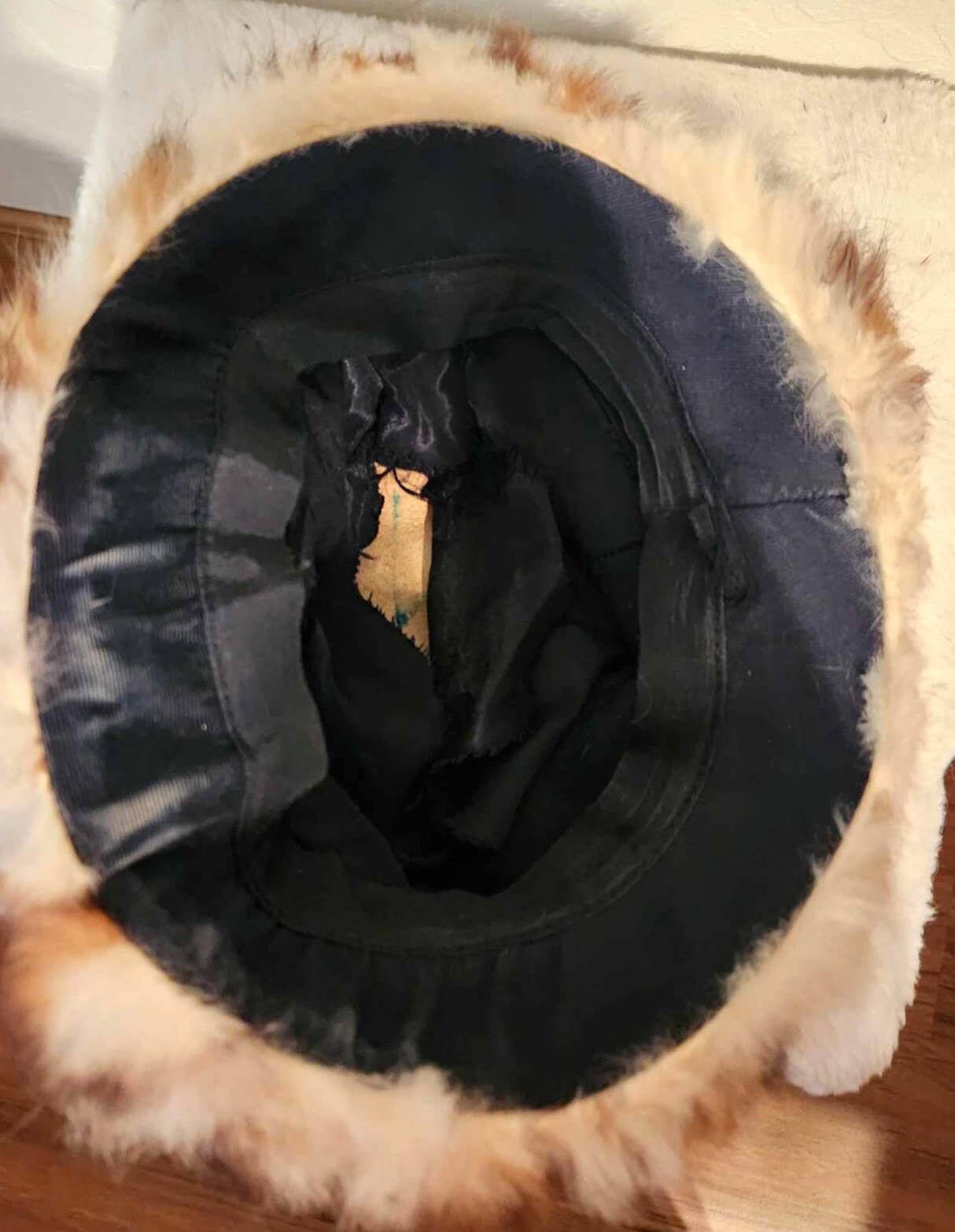 Vintage 1950s 1960s Leopard Print Rabbit Fur Hat W/black - Etsy