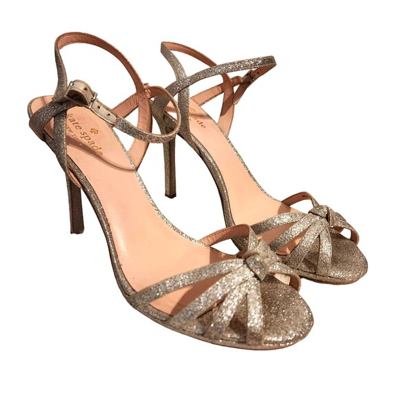 Vintage Kate Spade New York Silver FLORENCE Strappy Sparkle
