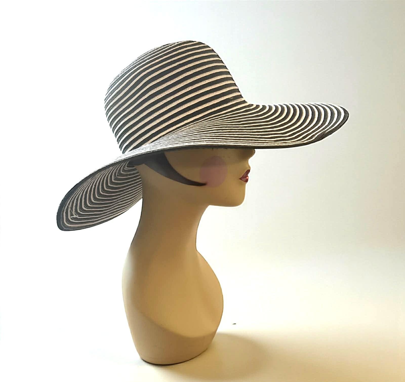Vintage the Hats Company Filippo Catarzi Italy Black White 
