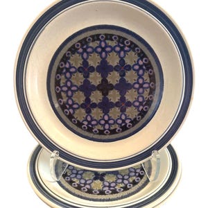 Vintage Royal Doulton Tangier Ceramic Bread Plates Set of 2 Made England EUC
