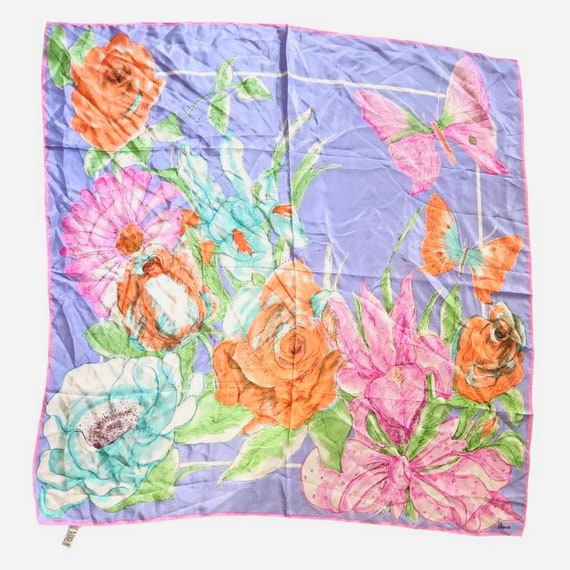 Vintage Prima VERA Collection Signed Floral Silk … - image 3