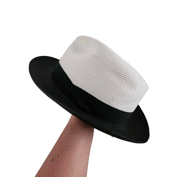 Dobbs Milan Vented Straw Madison Hat in White main image 1