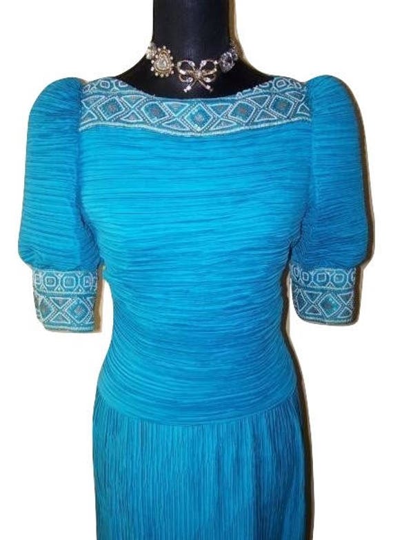 Vintage Richilene NY Dress for Elizabeth Arden Blu