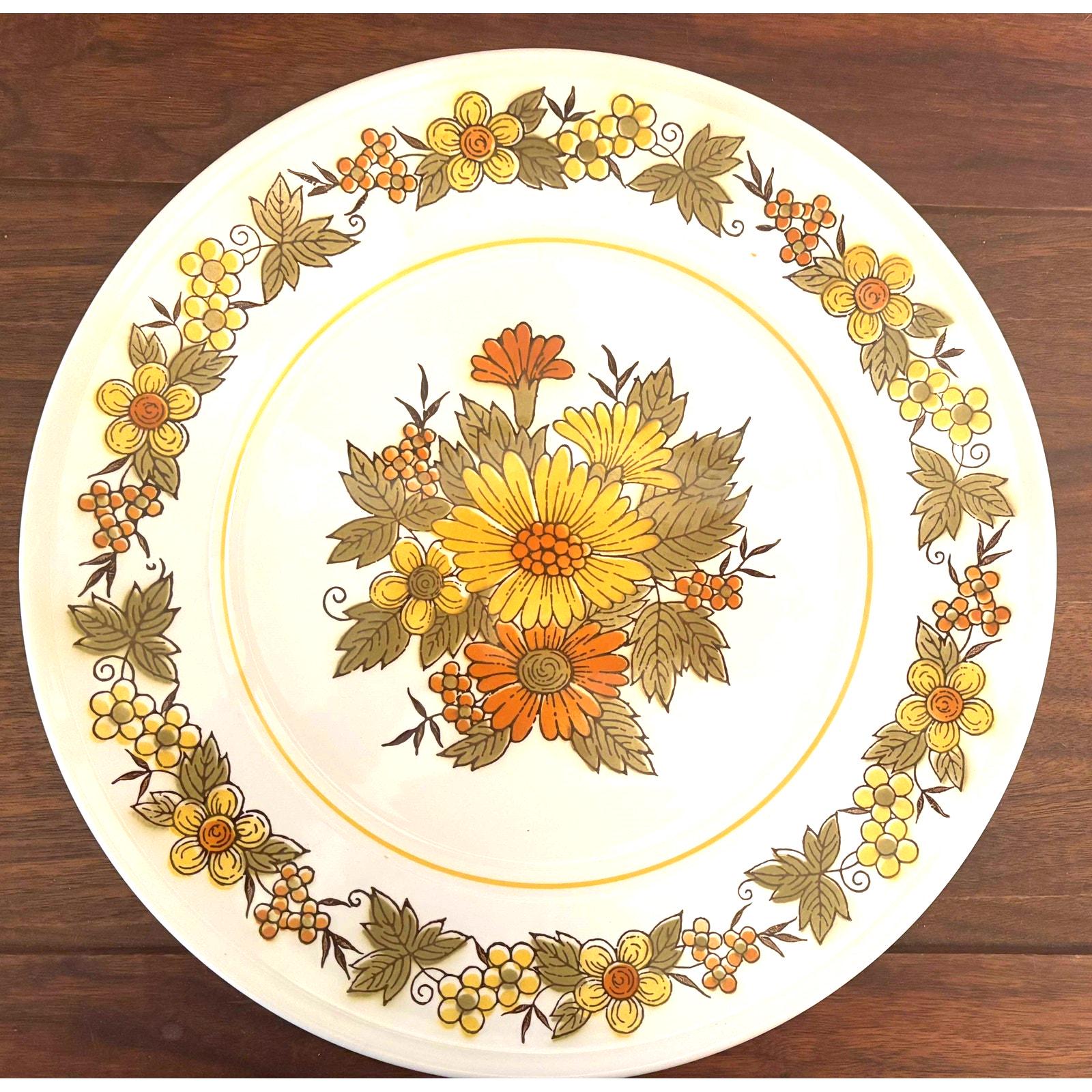 Mikasa カントリーストア プレート29枚セット ヴィンテージ 1970s Vintage Americana Arts & Crafts Mikasa Petunia Garden Club