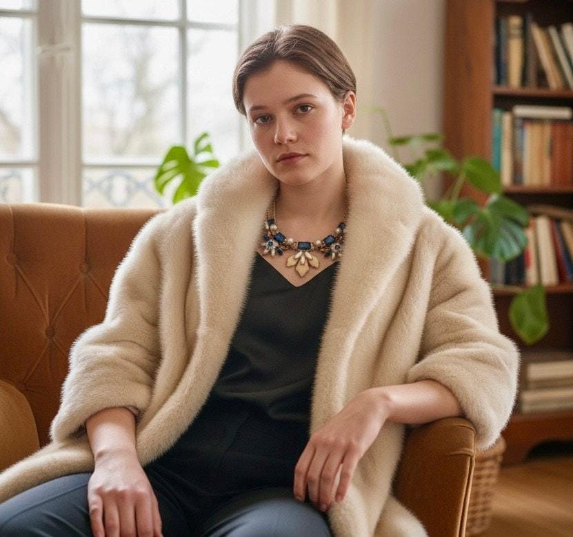 Sable Faux Fur Coat - Etsy