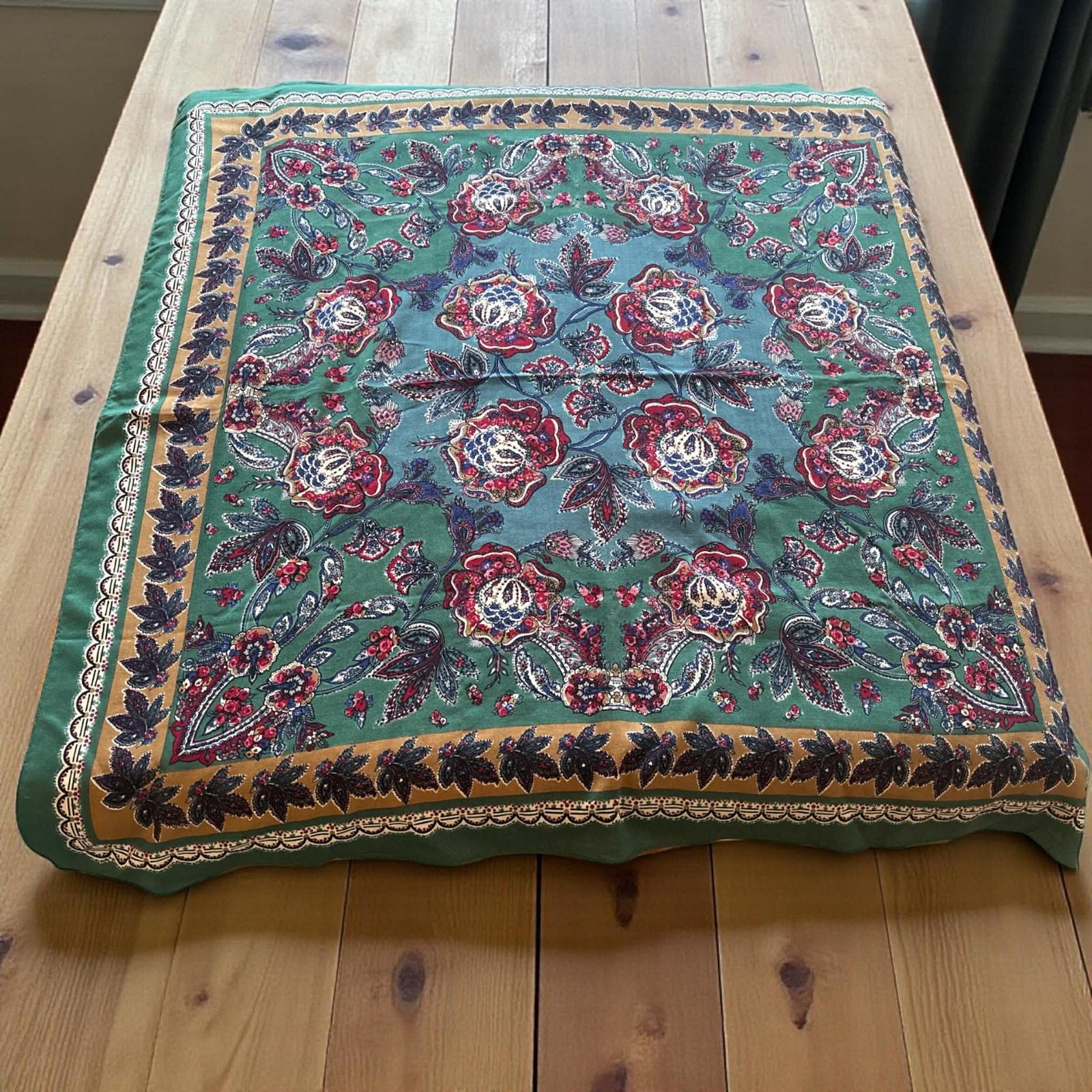 Écharpe Laura Ashley Laine – Vintage Années 90, Crème, Fabriquée En Écosse, Occasion
