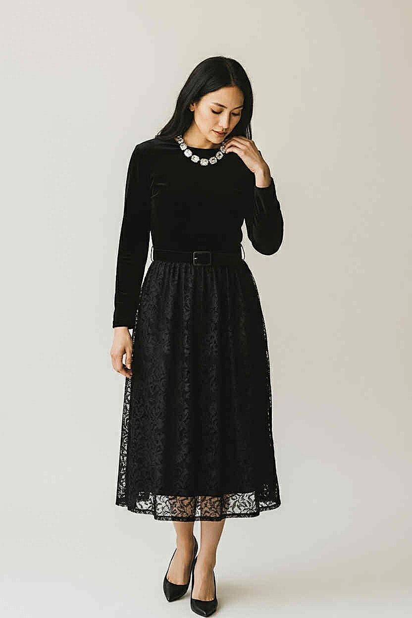Korean Velvet Dress - Etsy