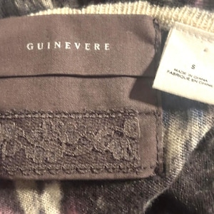 Vtg Guinevere Anthropologie Merino Wool Cardigan S Boho Patterned Open Front Sweater image 6