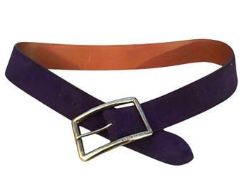 7 CONCHO Ralph Lauren Belt Leather BLACK Western Navajo  display picture 2