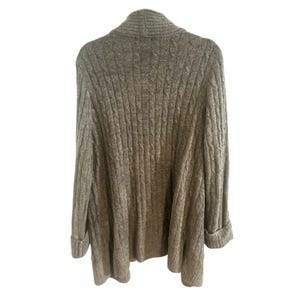 Vintage Barefoot Dreams CosyChic Lite geribbeld open vest maat XL Zakken Zijsplitten afbeelding 5