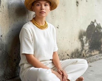 Vintage Scala Firenze Italy Straw Sun Hat Wide Brim Boho Resort Hat Great Cond!