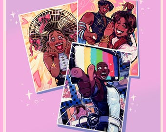 Date Everything: Fantina, Curt and Rod, Telly Art Prints (8.5 x 11")