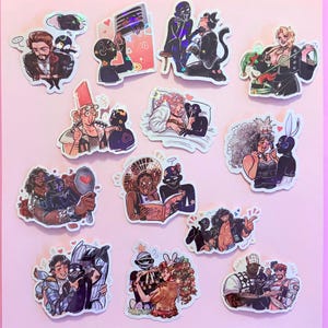 Date Everything: Player and Dateables Holo Heart Vinyl Stickers (3")