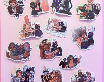 Date Everything: Player and Dateables Holo Heart Vinyl Stickers (3")