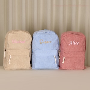 Embroidery Personalized Kids Backpack, Personalized Toddler Backpack, Kids School Bag, Birthday Gift, Back to school gift, Kindergarten Gift