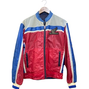 Vintage 90s Honda Racing Team Motorcross Iconic Imose Reversible Jacket