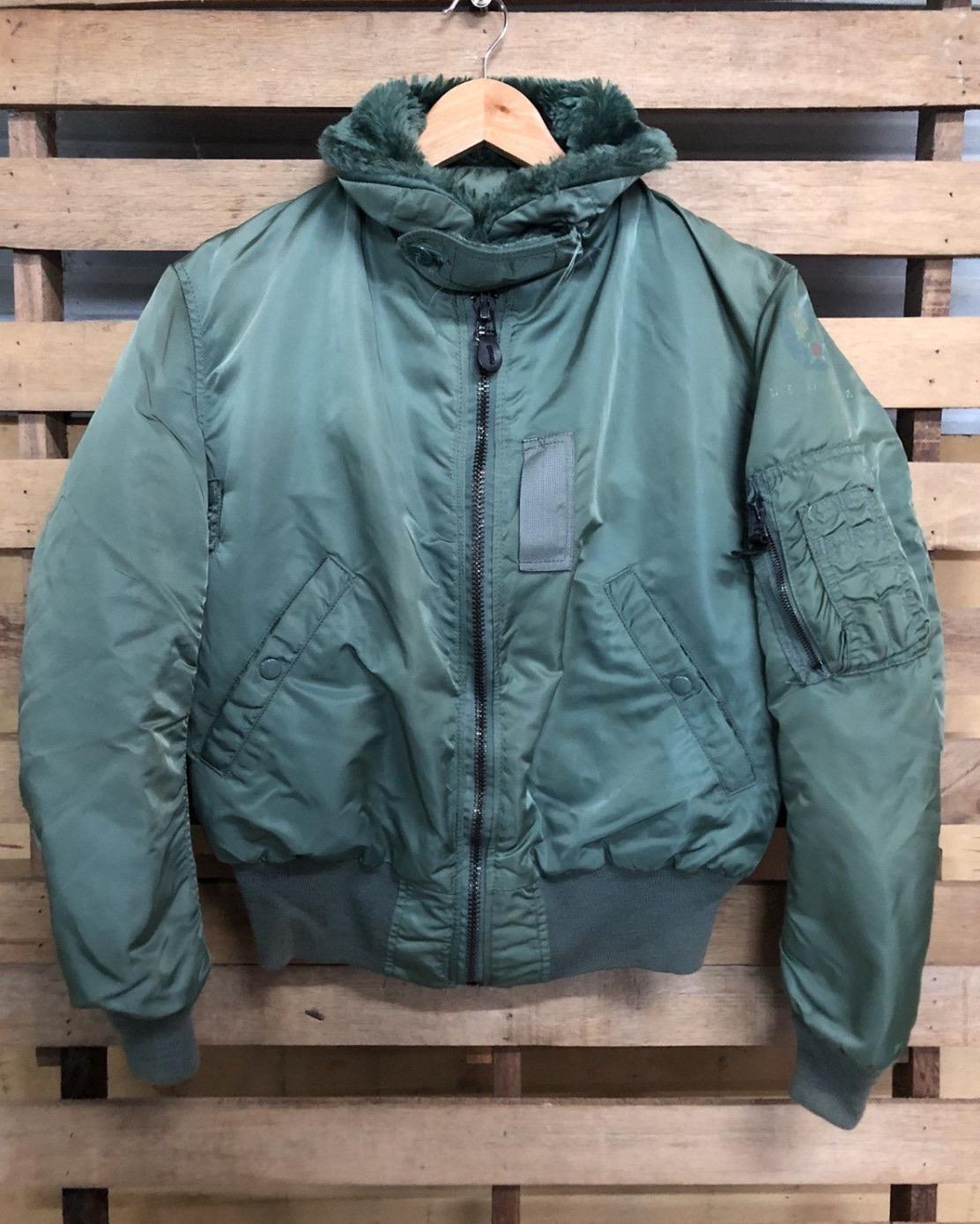 Vintage Alpha Industries Ma-1 Us Air Force B-15D Bomber Made Usa
