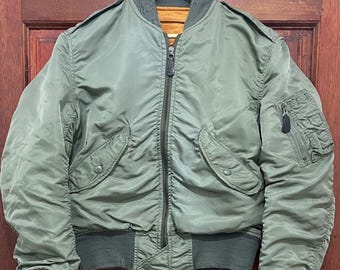 ALPHA INDUSTRIES Reversible Flight MA-1 Bomber Jacket Silver