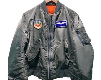 Vintage 80's Alpha Industries MA-1 Bomber Jacket - Etsy