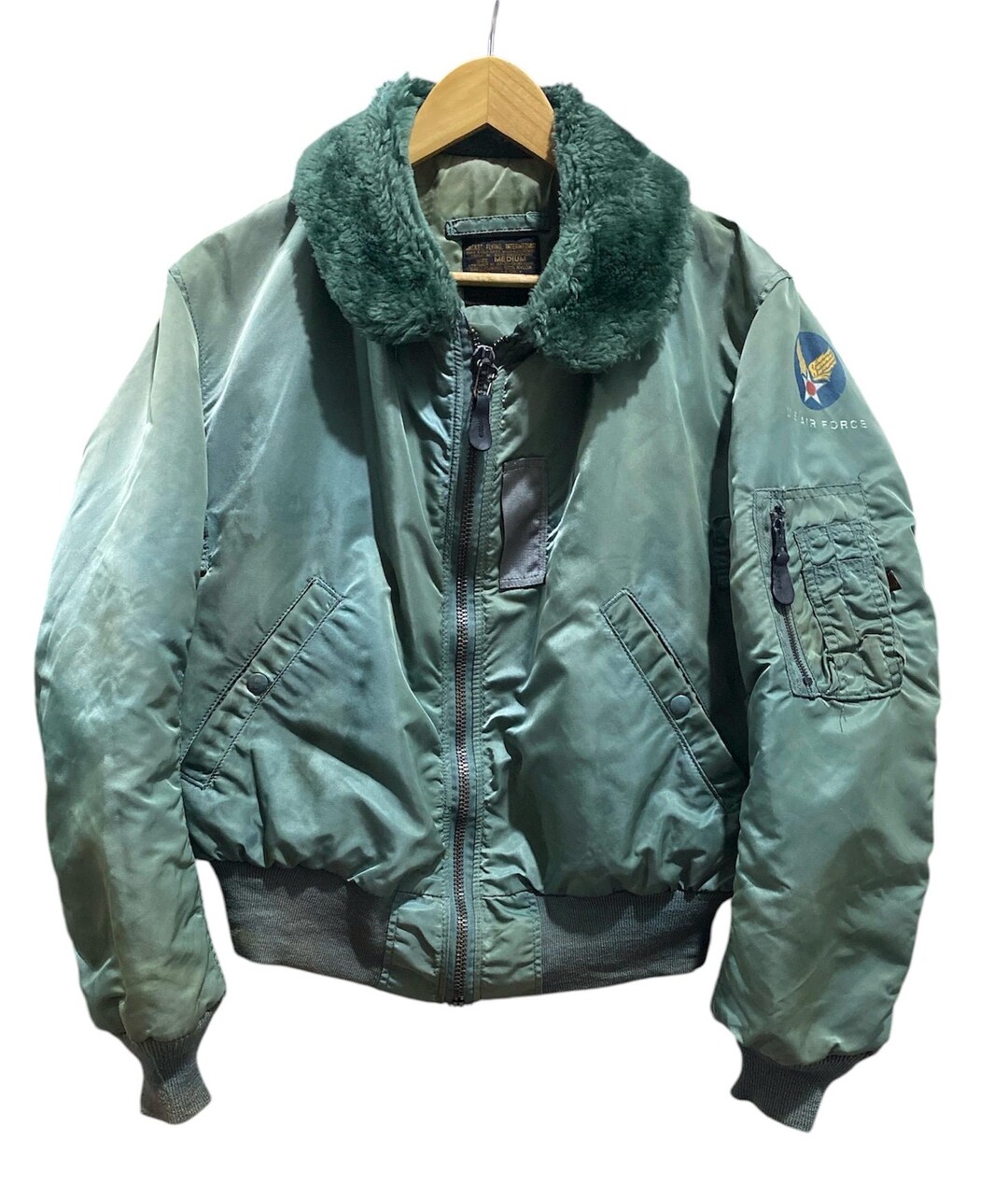 Vintage Alpha Industries B-15 D USAF Ma-1 Bomber Jacket Made Usa