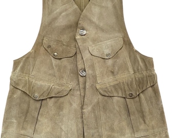 Kamizelka myśliwska z woskowanego płótna w stylu Filson z lat 90. – wyprodukowana w USA, rozmiar S