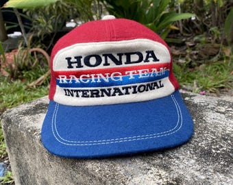 80s HONDA RACING TEAM キャップ ナイロン VINTAGE Vintage Honda Racing Team Cap One Size - Etsy