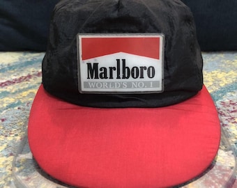Rare Vintage MARLBORO RACING TEAM Hat, embroidered logo