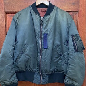 Vintage Greenbrier Industries USAF Bomber Jacket MA-1 SunFaded