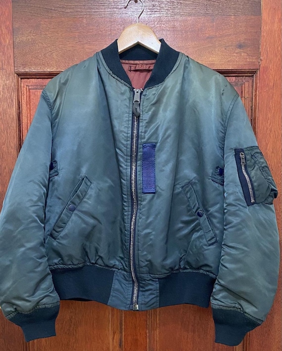 Vintage Greenbrier Industries USAF Bomber Jacket MA-1 Sunfaded