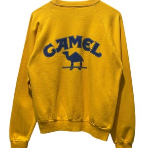 camel cigarette sweatshirt Vintage , Amazing Heavyweight 9oz preshrunk cotton rich fleece made from 80% Cotton camel cigarettes hoodie Joe Camel
