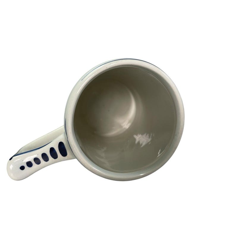 VTG Heineken Beer Mug Hand Painted Delft Blue Windmill Cup Holland Pottery image 11