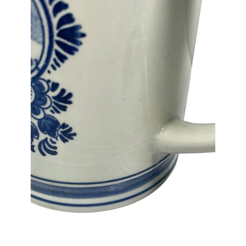 VTG Heineken Beer Mug Hand Painted Delft Blue Windmill Cup Holland Pottery image 8