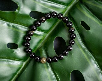 Gold Sheen Obsidian Bracelet