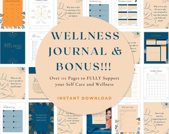 Wellness Journey Printable with BONUS 55 Quantum Affirmations!!