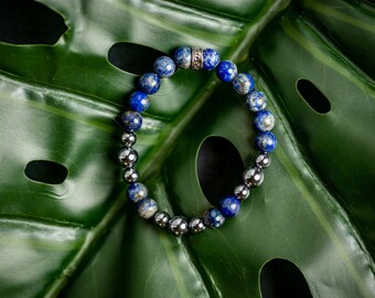 Lapis & Terahertz Bracelet