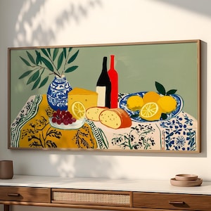 Szałwia zielona Matisse Cytryny Art Gouache Kuchnia Martwa natura SP0296